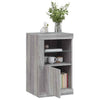 Grauer Beistellschrank mit LED-Beleuchtung Shelvie (Sonoma-Holz)
