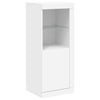 Valkoinen senkki led-valoilla Borselim 41x37x100cm