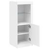 Valkoinen senkki led-valoilla Borselim 41x37x100cm