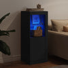 Schwarze Kommode mit LED-Beleuchtung Borselim 41x37x100cm