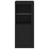 Schwarze Kommode mit LED-Beleuchtung Borselim 41x37x100cm