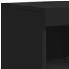 Schwarze Kommode mit LED-Beleuchtung Borselim 41x37x100cm