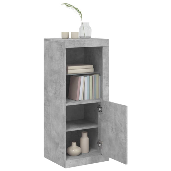 Betoninharmaa senkki led-valoilla Borselim 41x37x100cm