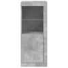 Betoninharmaa senkki led-valoilla Borselim 41x37x100cm