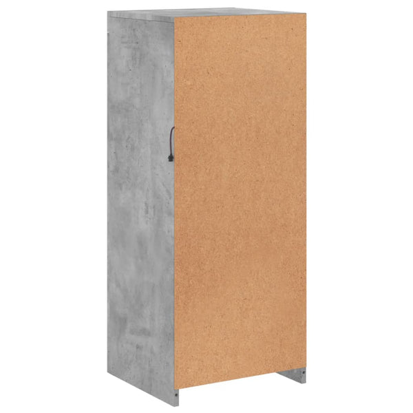 Betoninharmaa senkki led-valoilla Borselim 41x37x100cm