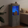 Graue Kommode mit LED-Beleuchtung Borselim 41x37x100cm