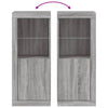 Graue Kommode mit LED-Beleuchtung Borselim 41x37x100cm