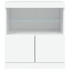 Valkoinen senkki led-valoilla Corentin 60x37x67cm