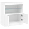 Valkoinen senkki led-valoilla Corentin 60x37x67cm
