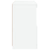 Valkoinen senkki led-valoilla Corentin 60x37x67cm