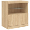 Sonoma-Eiche Sideboard mit LED-Beleuchtung Corentin 60x37x67cm