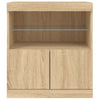 Sonoma-Eiche Sideboard mit LED-Beleuchtung Corentin 60x37x67cm