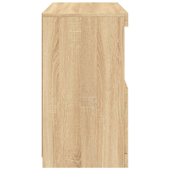 Sonoma-Eiche Sideboard mit LED-Beleuchtung Corentin 60x37x67cm