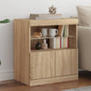 Sonoma-Eiche Sideboard mit LED-Beleuchtung Corentin 60x37x67cm