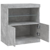 Betongraues Sideboard mit LED-Beleuchtung Corentin 60x37x67cm
