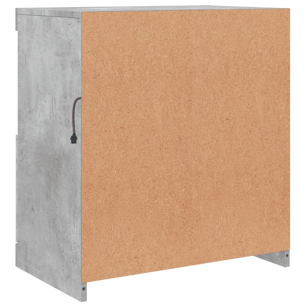 Betongraues Sideboard mit LED-Beleuchtung Corentin 60x37x67cm