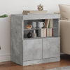 Betongraues Sideboard mit LED-Beleuchtung Corentin 60x37x67cm