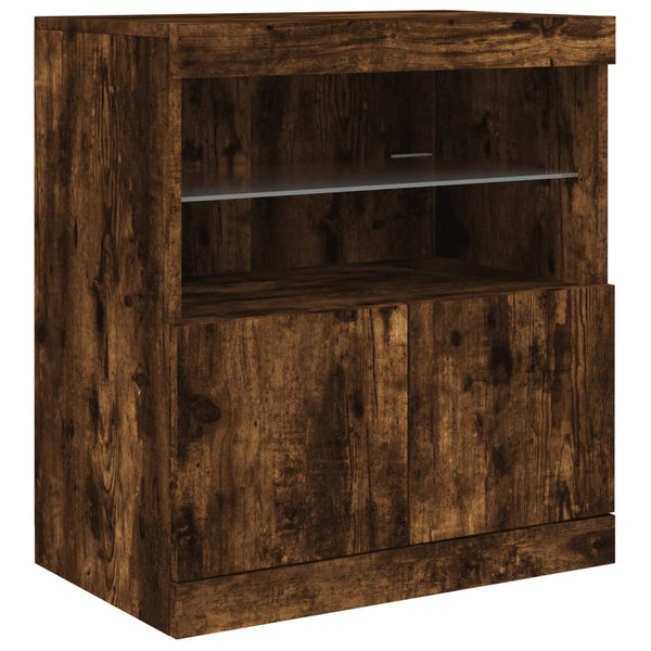 Savutammi senkki led-valoilla Corentin 60x37x67cm