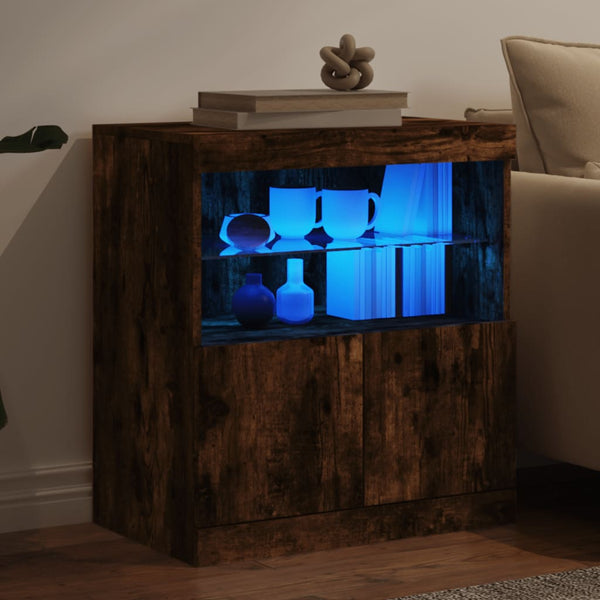 Savutammi senkki led-valoilla Corentin 60x37x67cm