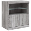 Graues Sideboard mit LED-Beleuchtung Corentin 60x37x67cm