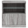 Graues Sideboard mit LED-Beleuchtung Corentin 60x37x67cm