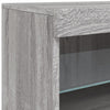 Graues Sideboard mit LED-Beleuchtung Corentin 60x37x67cm