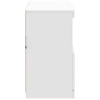 Weißes Sideboard mit LED-Beleuchtung Hisham 81x37x67cm