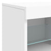 Weißes Sideboard mit LED-Beleuchtung Hisham 81x37x67cm