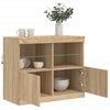Sonoma-Eiche Sideboard mit LED-Beleuchtung Hisham 81x37x67cm