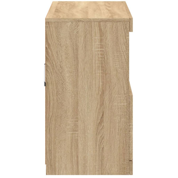 Sonoma-Eiche Sideboard mit LED-Beleuchtung Hisham 81x37x67cm