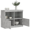 Betoninharmaa senkki led-valoilla Hisham 81x37x67cm