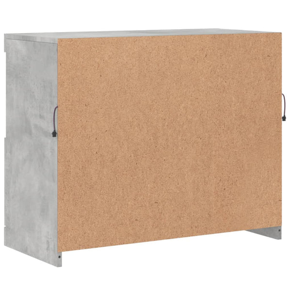 Betoninharmaa senkki led-valoilla Hisham 81x37x67cm
