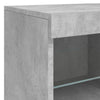 Betoninharmaa senkki led-valoilla Hisham 81x37x67cm