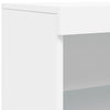 Valkoinen senkki led-valoilla Velichi 60,5x37x100cm