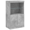 Betongraues Sideboard mit LED-Beleuchtung Velichi 60,5x37x100cm