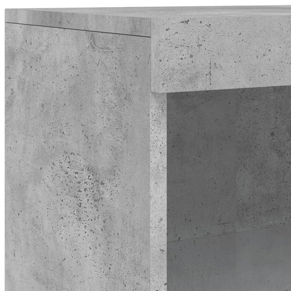 Betongraues Sideboard mit LED-Beleuchtung Velichi 60,5x37x100cm