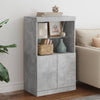 Betongraues Sideboard mit LED-Beleuchtung Velichi 60,5x37x100cm