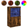 Räuchereiche Sideboard mit LED-Beleuchtung Velichi 60,5x37x100cm