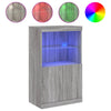 Graues Sideboard mit LED-Beleuchtung Velichi 60,5x37x100cm