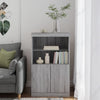Graues Sideboard mit LED-Beleuchtung Velichi 60,5x37x100cm