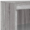 Graues Sideboard mit LED-Beleuchtung Velichi 60,5x37x100cm