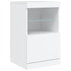 Valkoinen senkki led-valoilla Corteza 41x37x67cm