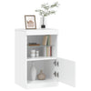 Valkoinen senkki led-valoilla Corteza 41x37x67cm