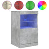 Betongraues Sideboard mit LED-Beleuchtung Corteza 41x37x67cm