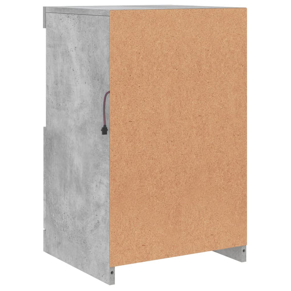 Betongraues Sideboard mit LED-Beleuchtung Corteza 41x37x67cm