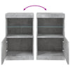 Betongraues Sideboard mit LED-Beleuchtung Corteza 41x37x67cm