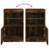 Sideboard aus geräucherter Eiche mit LED-Beleuchtung Corteza 41x37x67cm