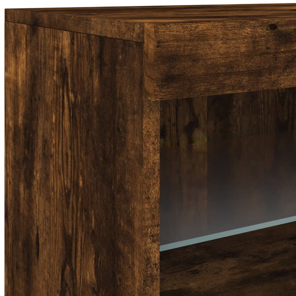 Sideboard aus geräucherter Eiche mit LED-Beleuchtung Corteza 41x37x67cm