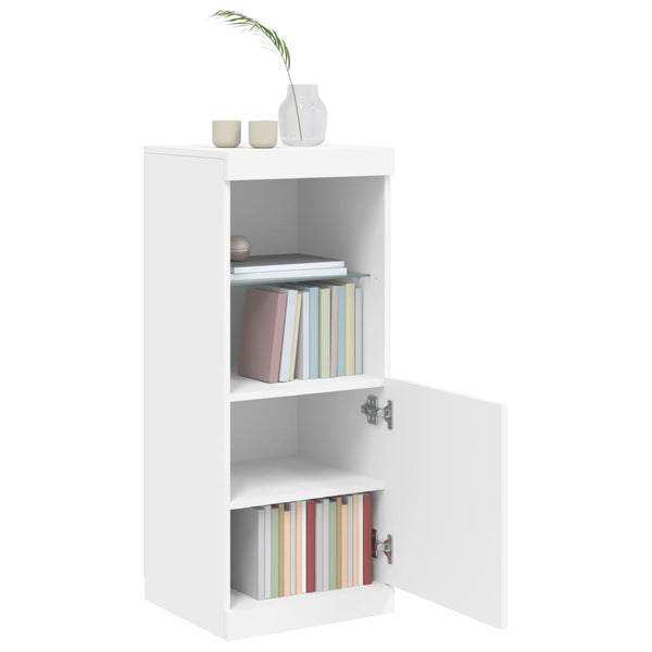 Weiße Kommode mit LED-Beleuchtung Anaftasie 41x37x100cm