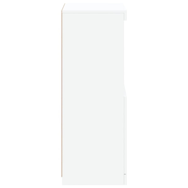 Weiße Kommode mit LED-Beleuchtung Anaftasie 41x37x100cm